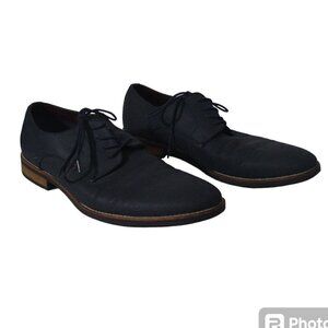 CALL IT SPRING Oxford Shoes Men's Size 12 Blue Almond Toe Textured Canvas